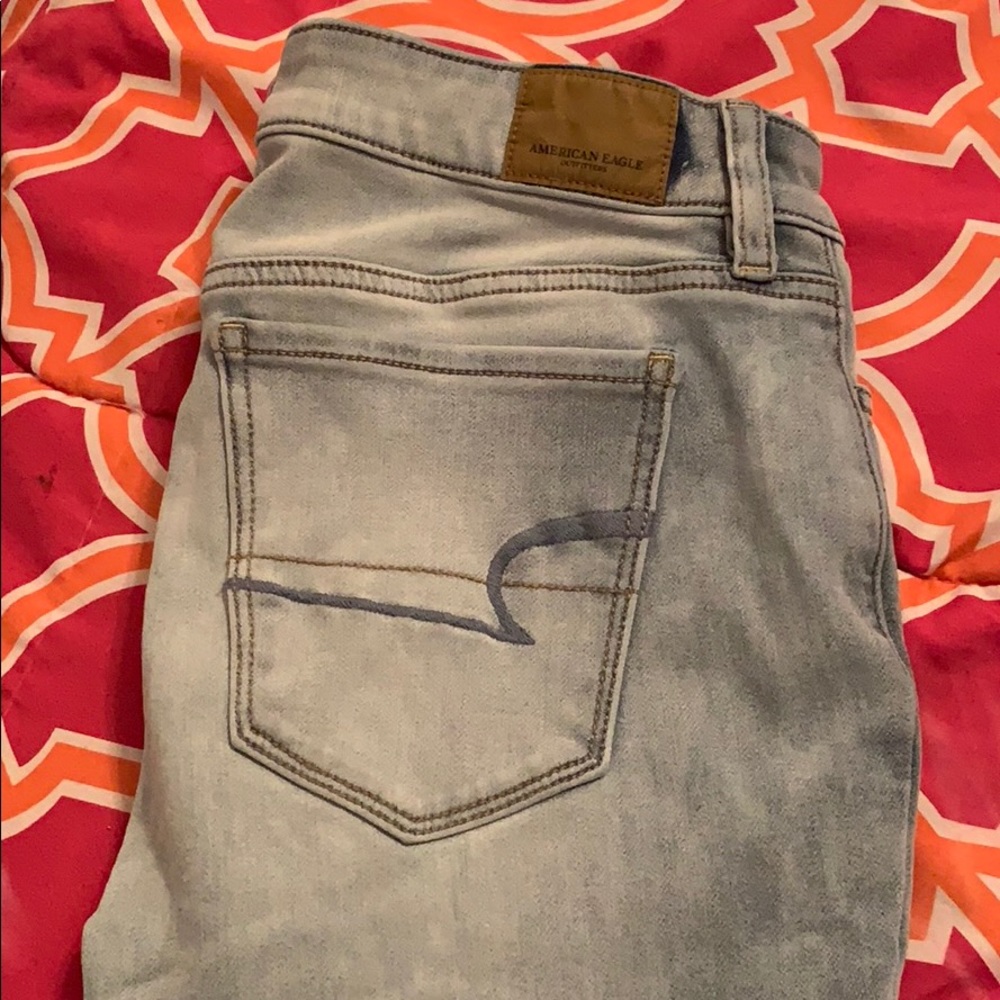 light blue jeans